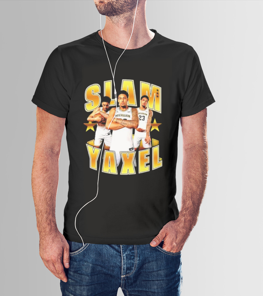 Michigan SLAM Yaxel Lendeborg Basketball Stars T-Shirt