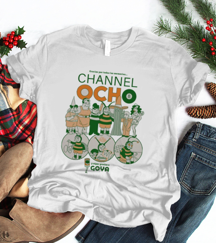 Gracias Por Todas Las Memorias Channel Ocho Characters And Scenes T-Shirt