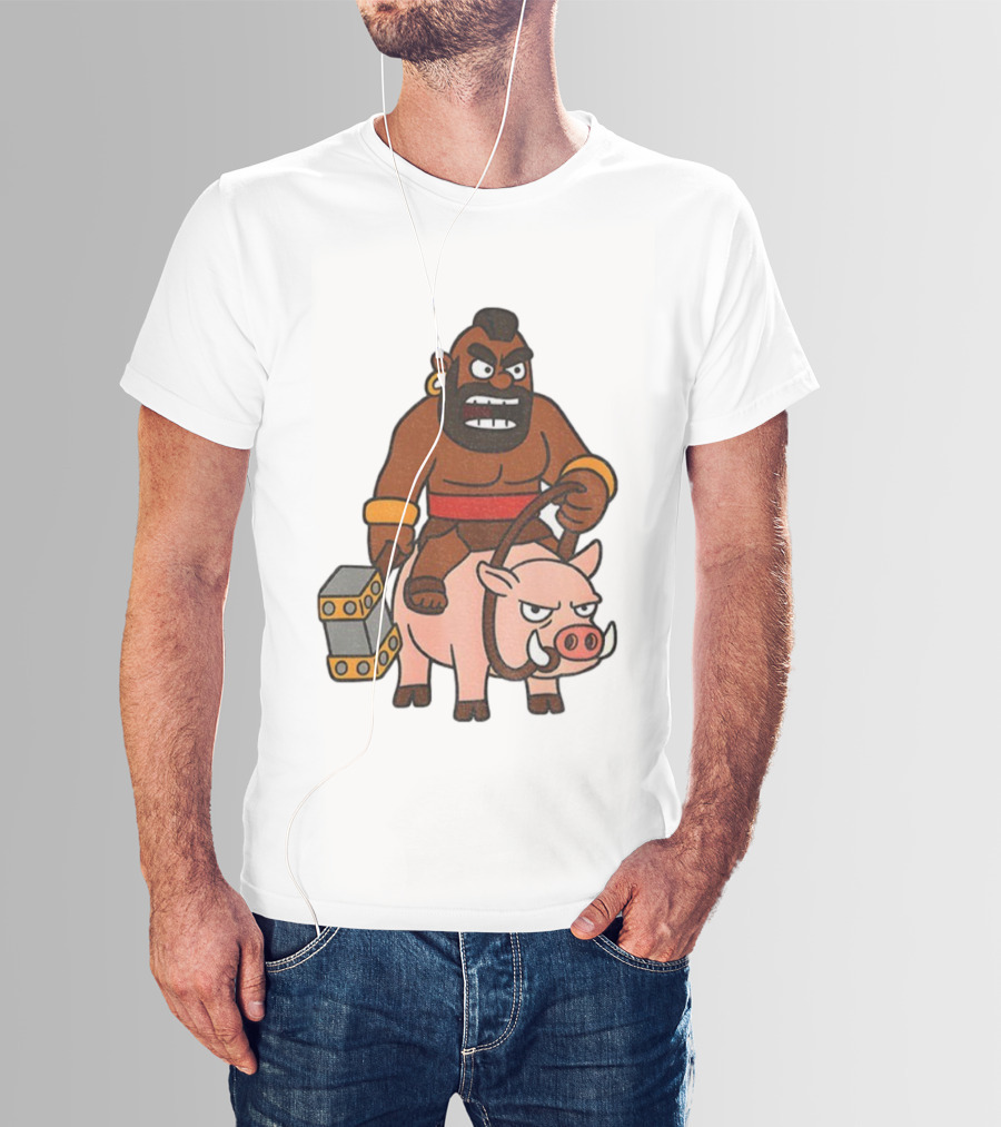 Hog Rider Character From Clash Royale Game T-Shirt