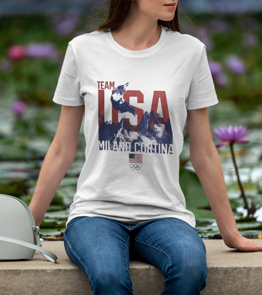 Team USA Olympic 2026 Milano Cortina American Flag T-Shirt