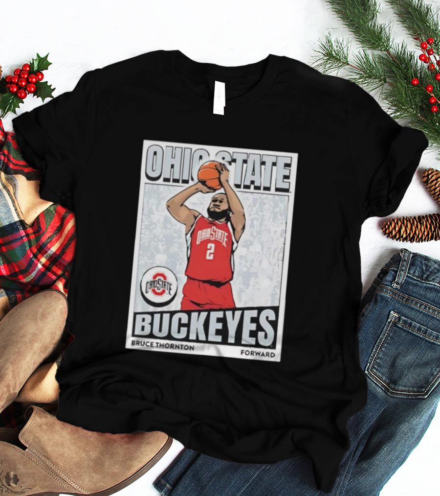 Ohio State Buckeyes Bruce Thornton Basketball Forward Nummer 2 T-Shirt