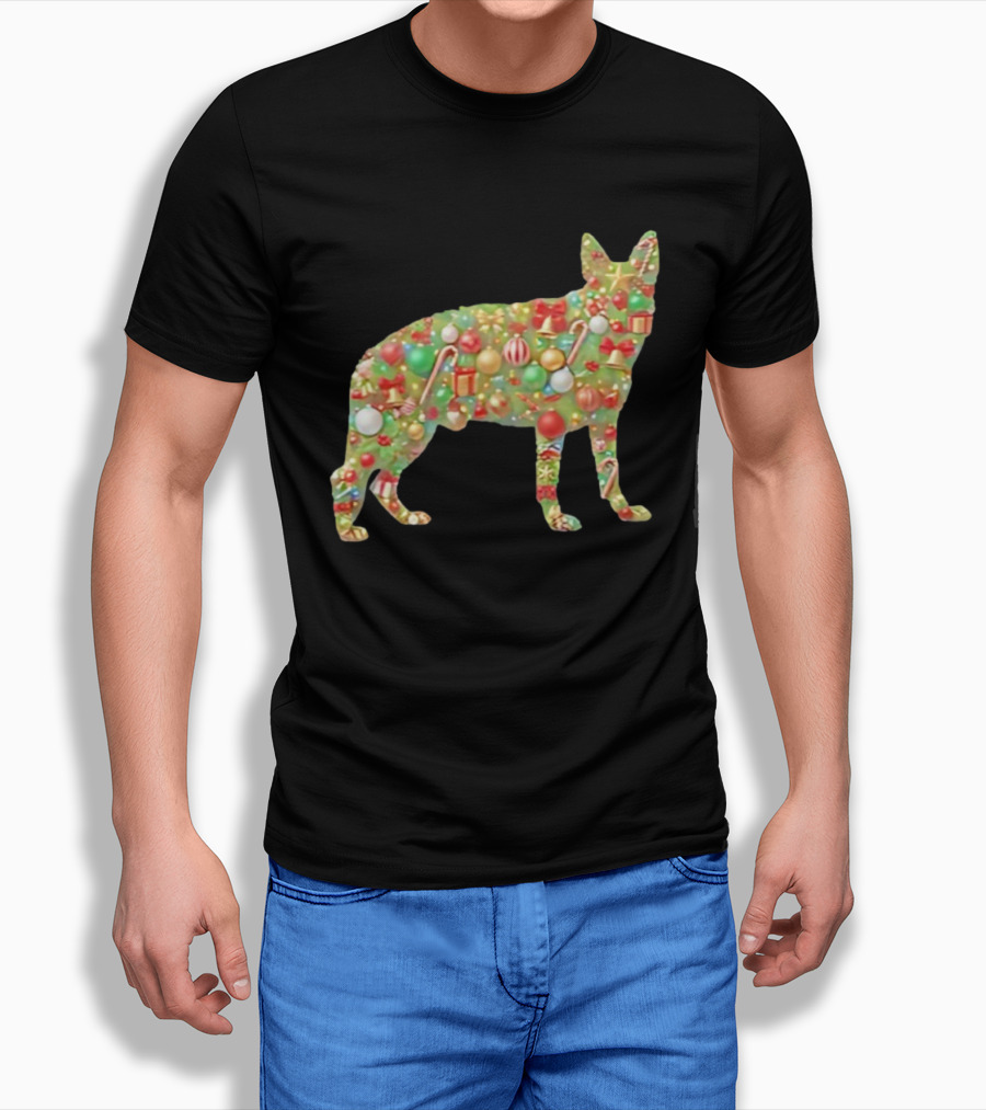 Buddy And Pals Decorative Dog With Christmas Ornament Tree T-Shirt