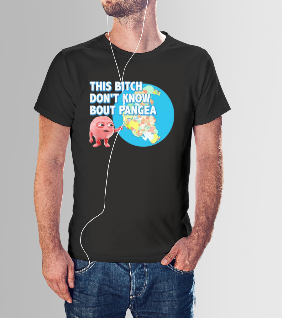 This Bitch Don't Know Bout Pangea Brain Meme Map T-Shirt