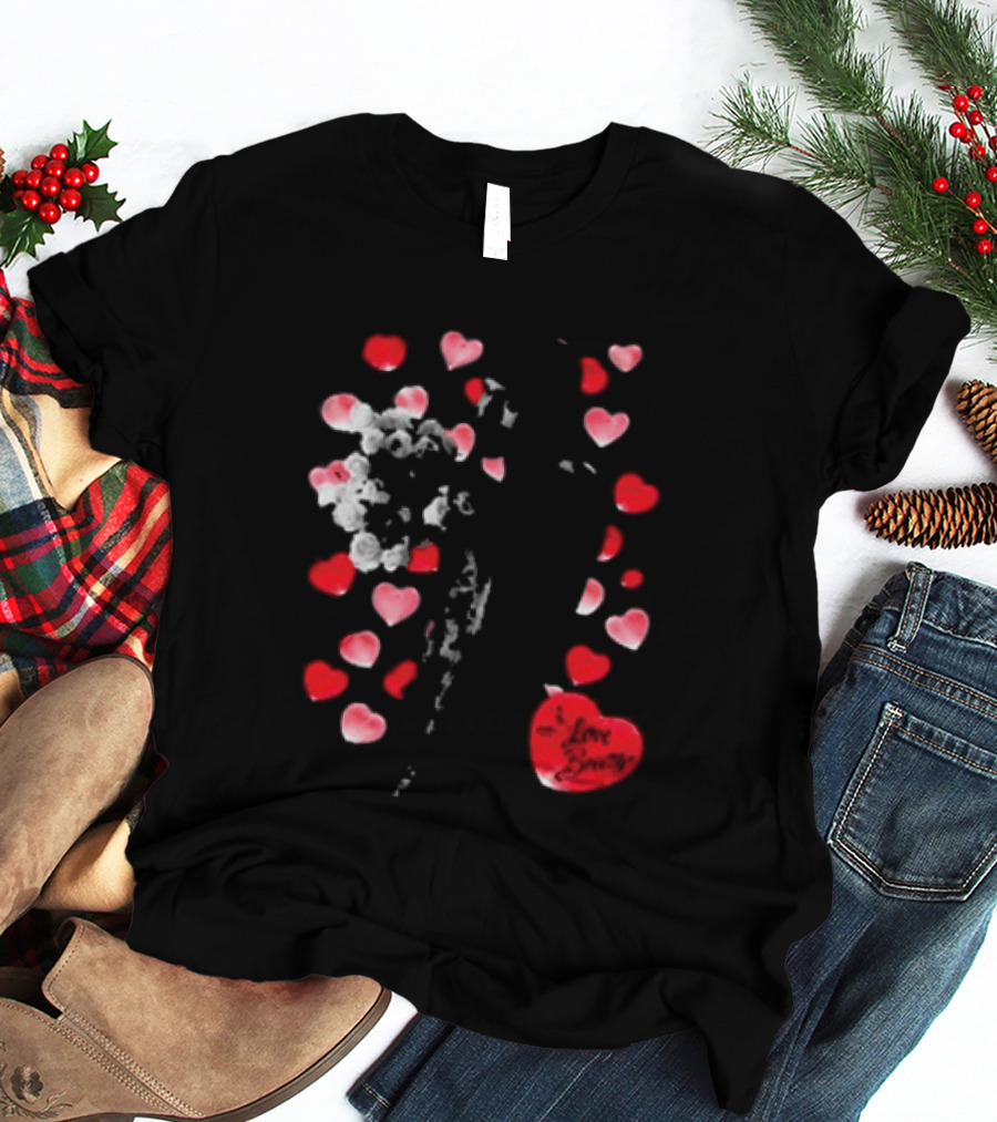 Chris Brown I Love Breezy Heart Petals T-Shirt