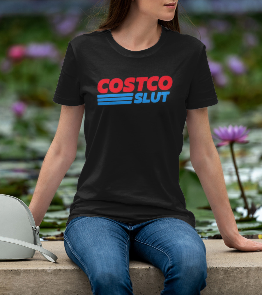 Costco Slut Bold Red Blue T-Shirt