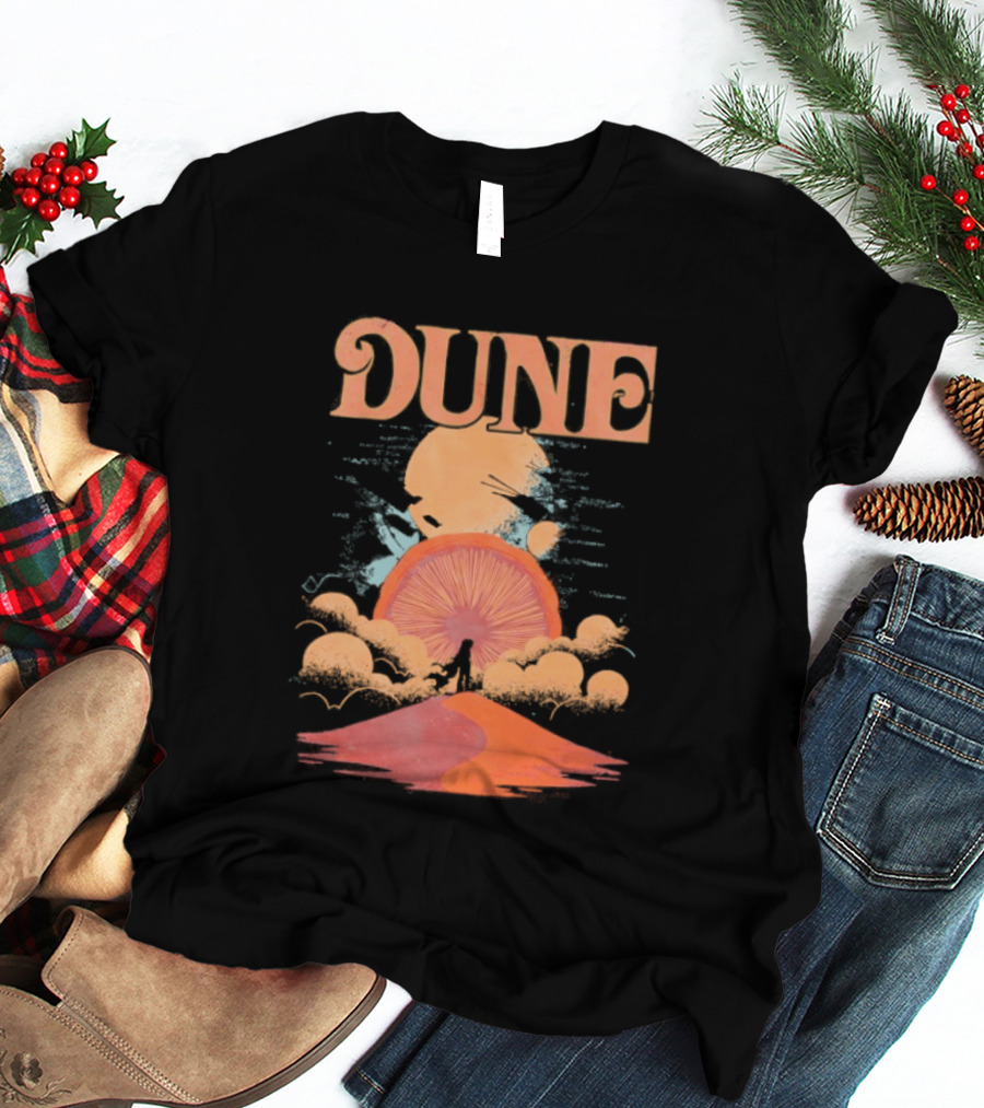 Dune House Atreides Sunset Desert Scene T-Shirt