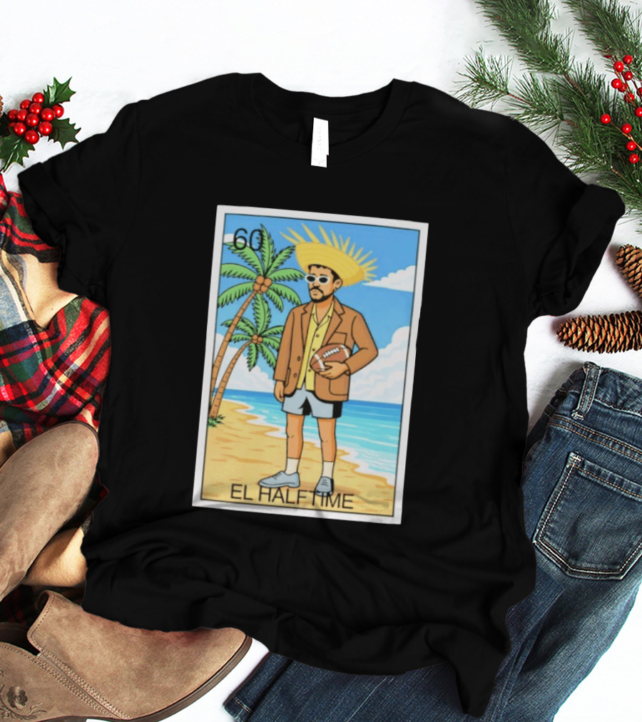 El Halftime 60 Beach Football Guy T-Shirt