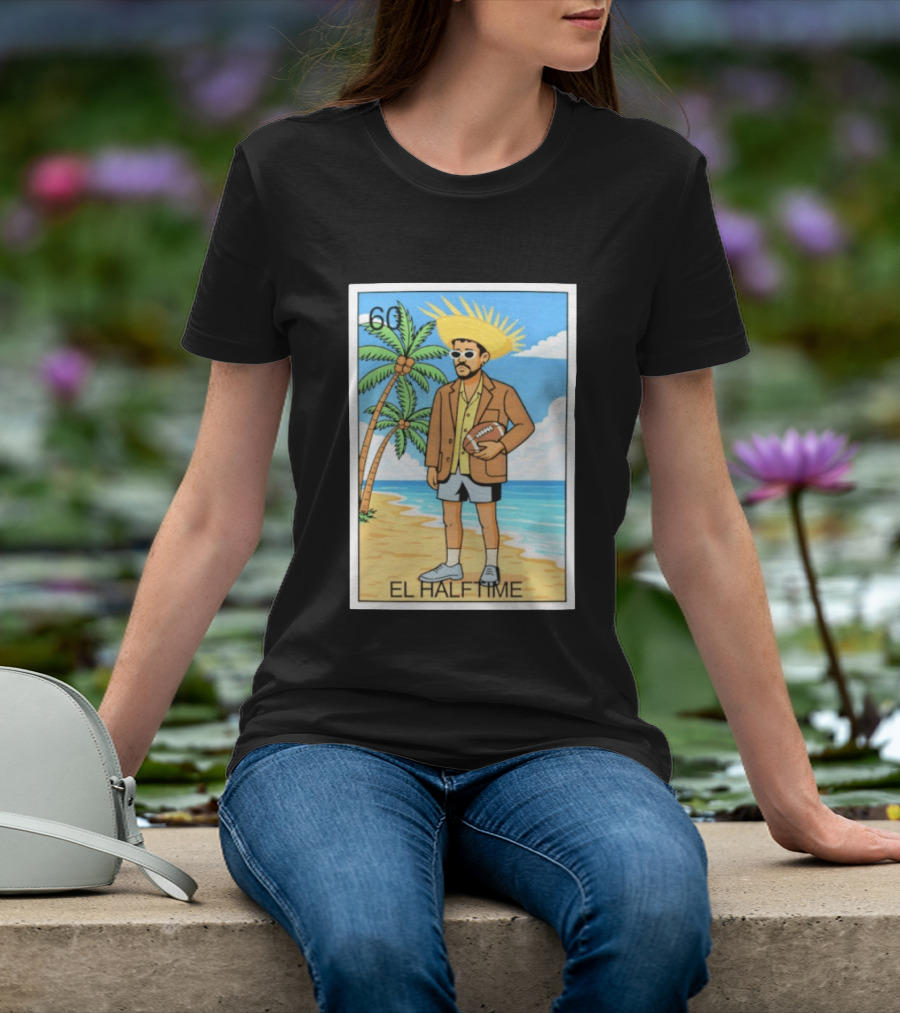 El Halftime 60 Beach Football Guy T-Shirt