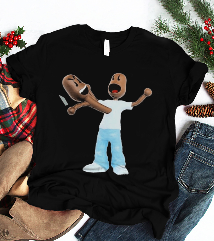 Kid Cudi Scotty Ramon Versus Cartoon Characters Clash T-Shirt