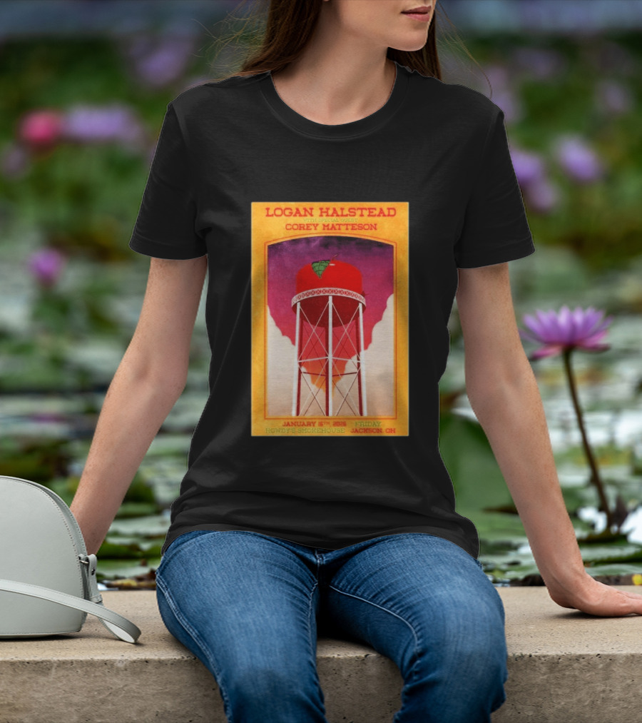 Logan Halstead Corey Matteson Rowdy's Smokehouse Jackson Ohio January 16 2026 T-Shirt