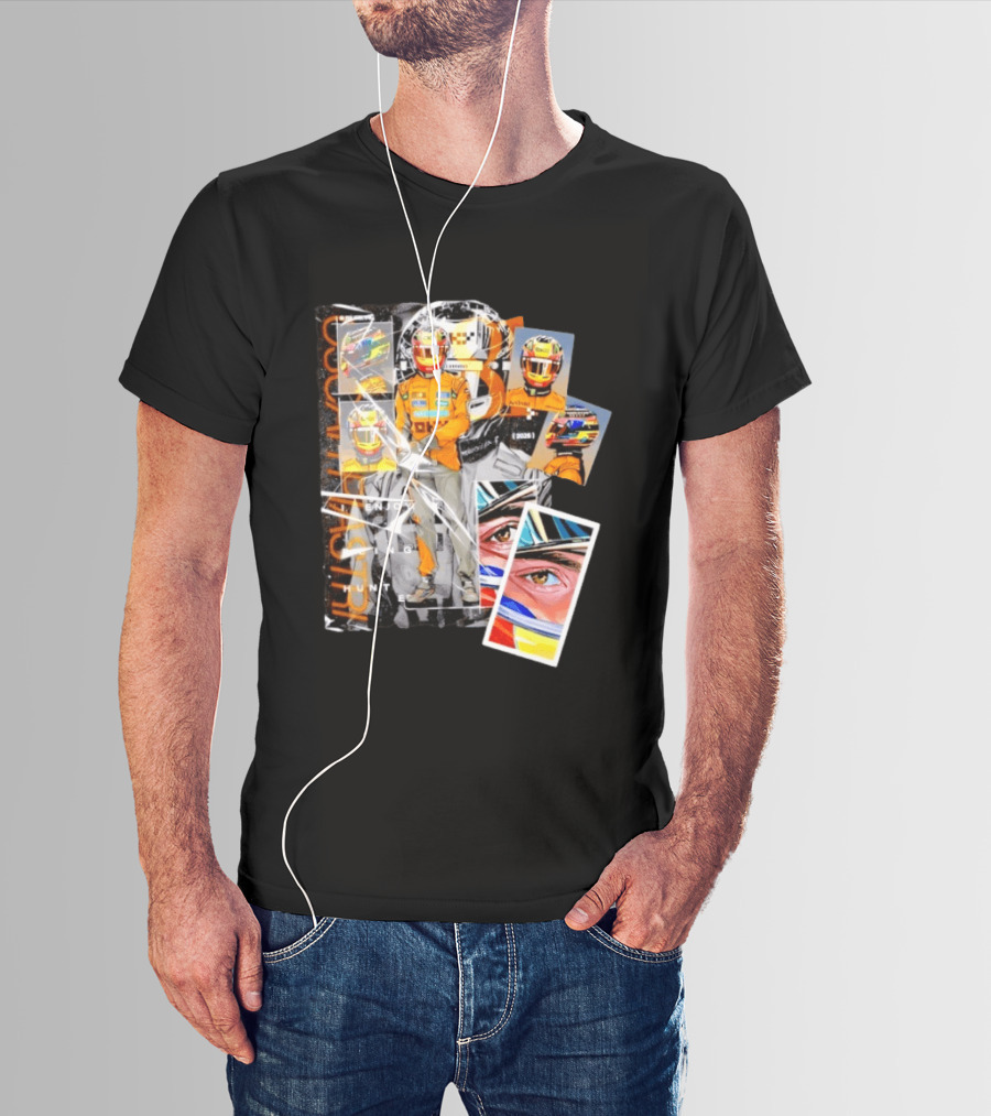 Oscar Piastri McLaren F1 2026 Racing I Enjoy Being Hunted Helmet Suit T-Shirt