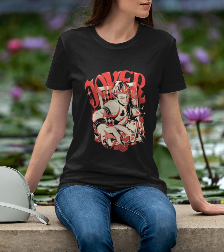 Joker Playing Cards Phantom 4 Hearts T-Shirt