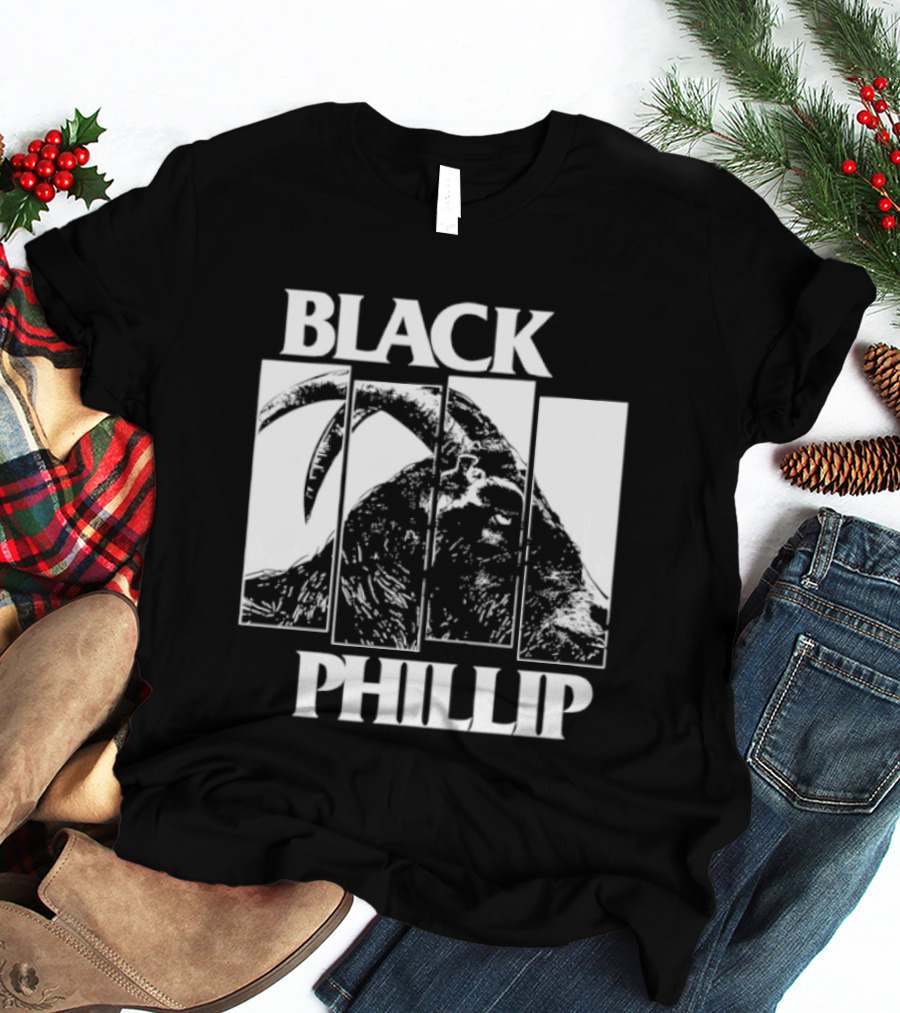 Black Phillip The Witch Goat Black Flag T-Shirt