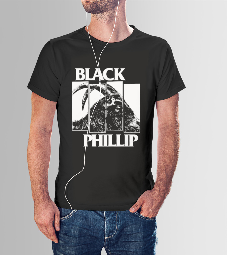 Black Phillip The Witch Goat Black Flag T-Shirt