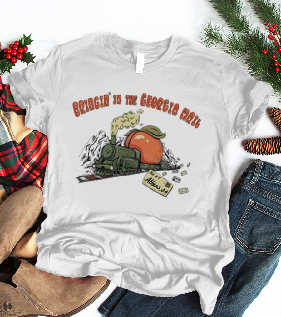 Bringing In The Georgia Mail Train Peach Athens T-Shirt