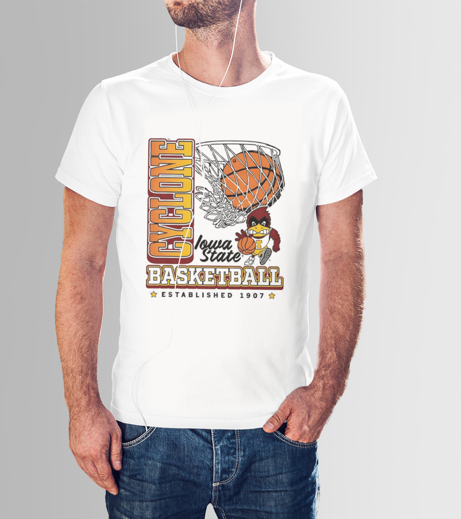 Iowa State Cyclones Basketball Est 1907 Vintage Cyclone T-Shirt