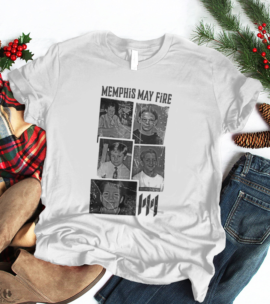 Memphis May Fire Vintage School Photos Collection T-Shirt