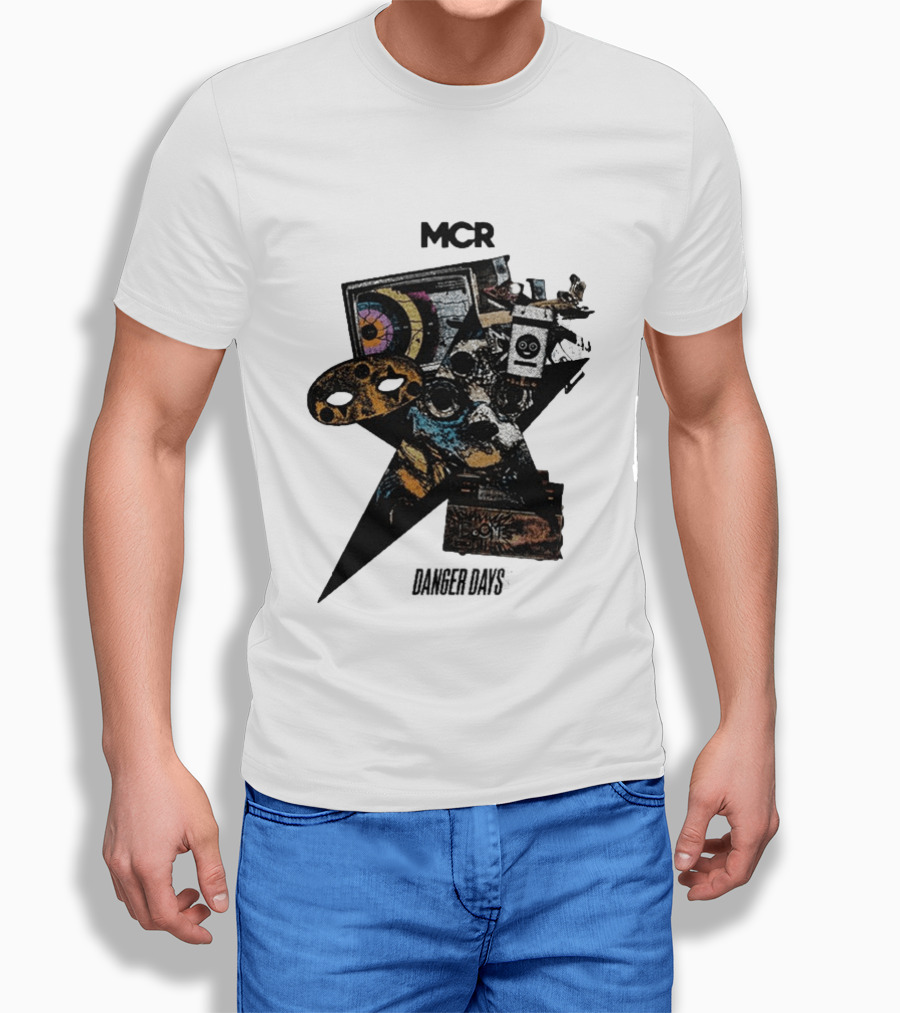 MCR Danger Days Collage Target Robot Gaming Controller T-Shirt