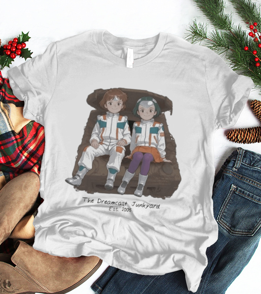 The DC Junkyard X Tez Okano JunkyardGaGa Est 2005 Kids In Spacesuits Sitting On Tank T-Shirt