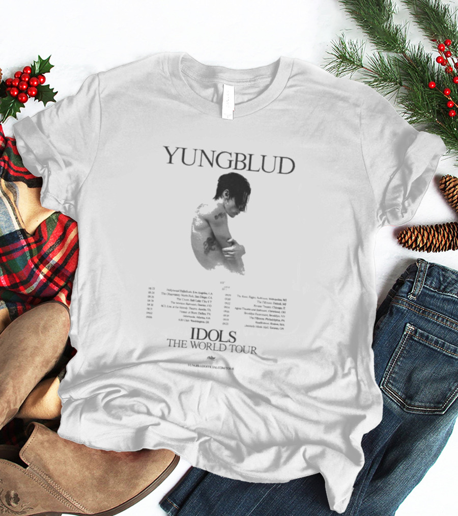 Yungblud Idols The World Tour 2026 Dates Official Merchandise T-Shirt