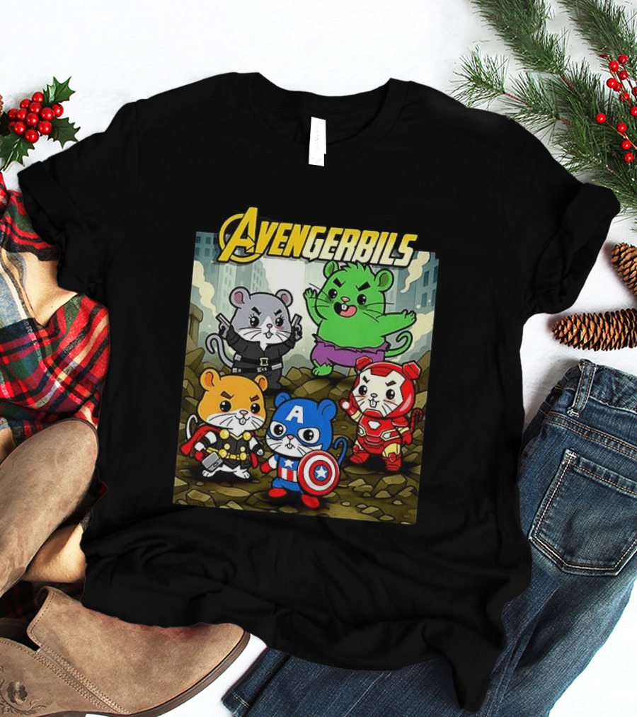 Avengerbils Gerbil Avengers Crossover With Iconic Heroes T-Shirt