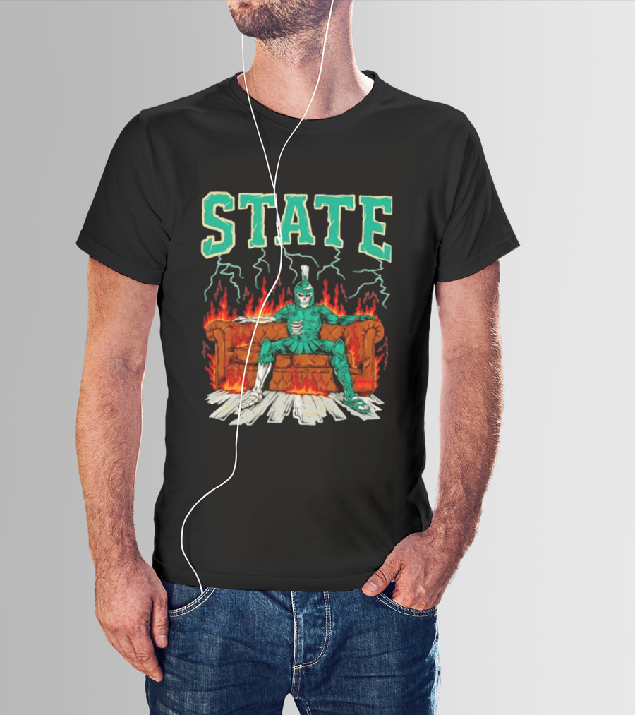STATE Burning Couch Spartan T-Shirt