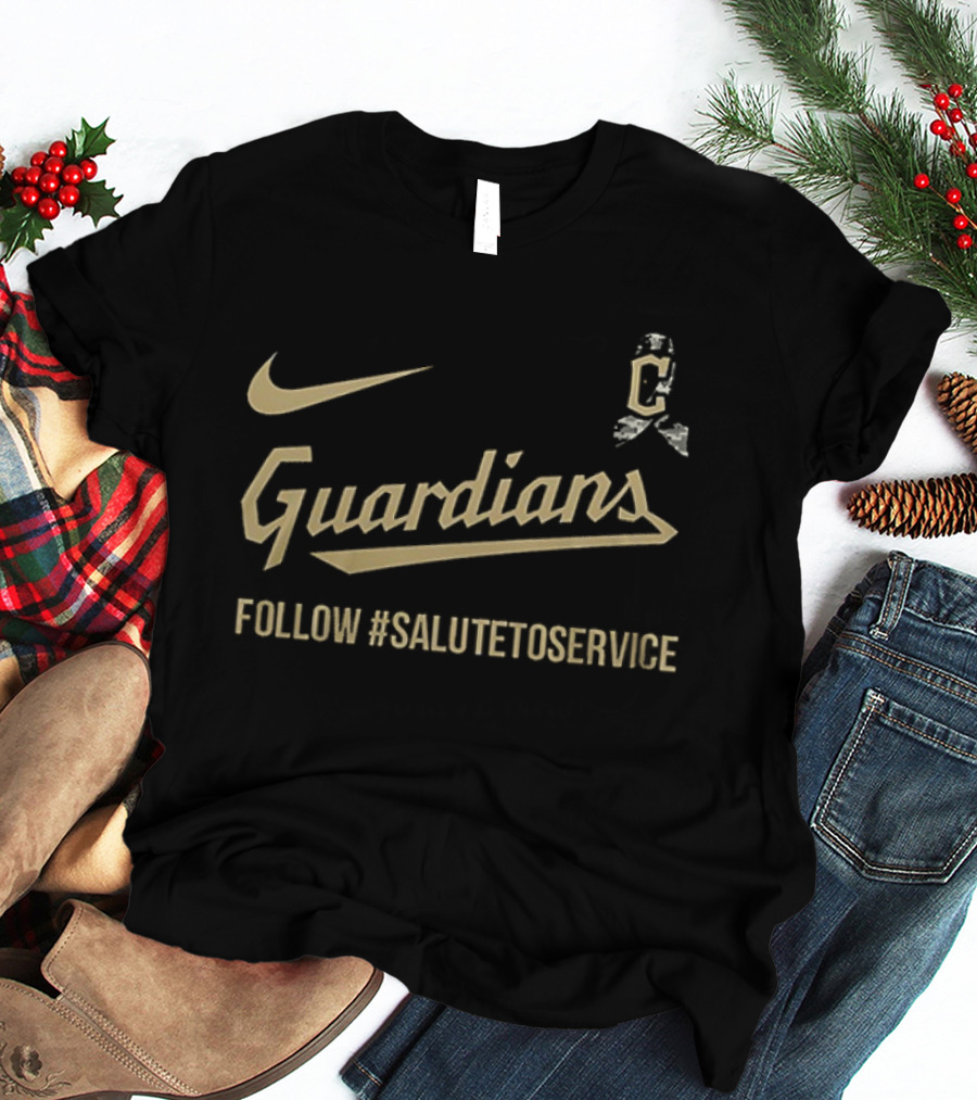 Cleveland Guardians Nike Salute To Service Follow #SaluteToService T-Shirt