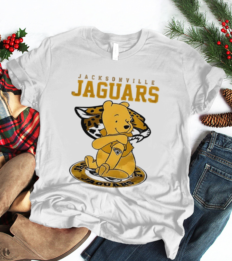 Jacksonville Jaguars Winnie The Pooh 100th Anniversary Collaboration T-Shirt