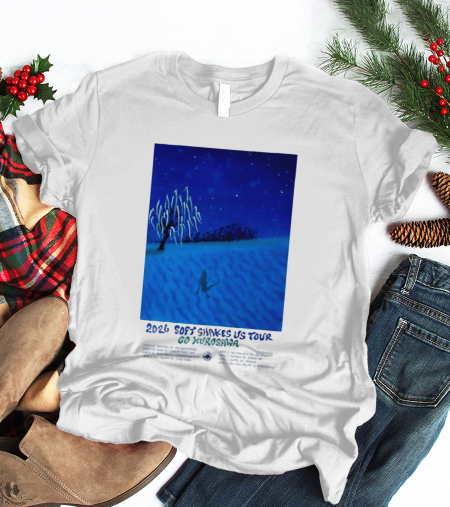 Kikagaku Moyo 2026 Soft Shakes US Tour Goshodaira Night Scene T-Shirt