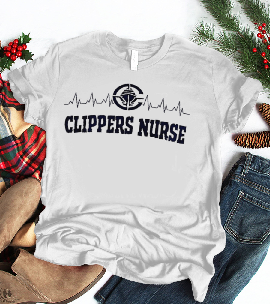 Clippers Nurse Heartbeat T-Shirt
