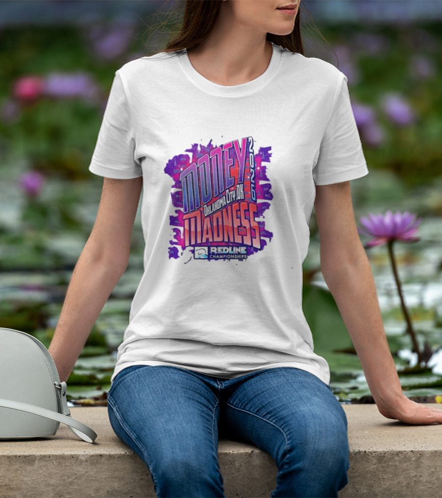 Money Madness 2026 Oklahoma City OK Redline Concept Neon T-Shirt