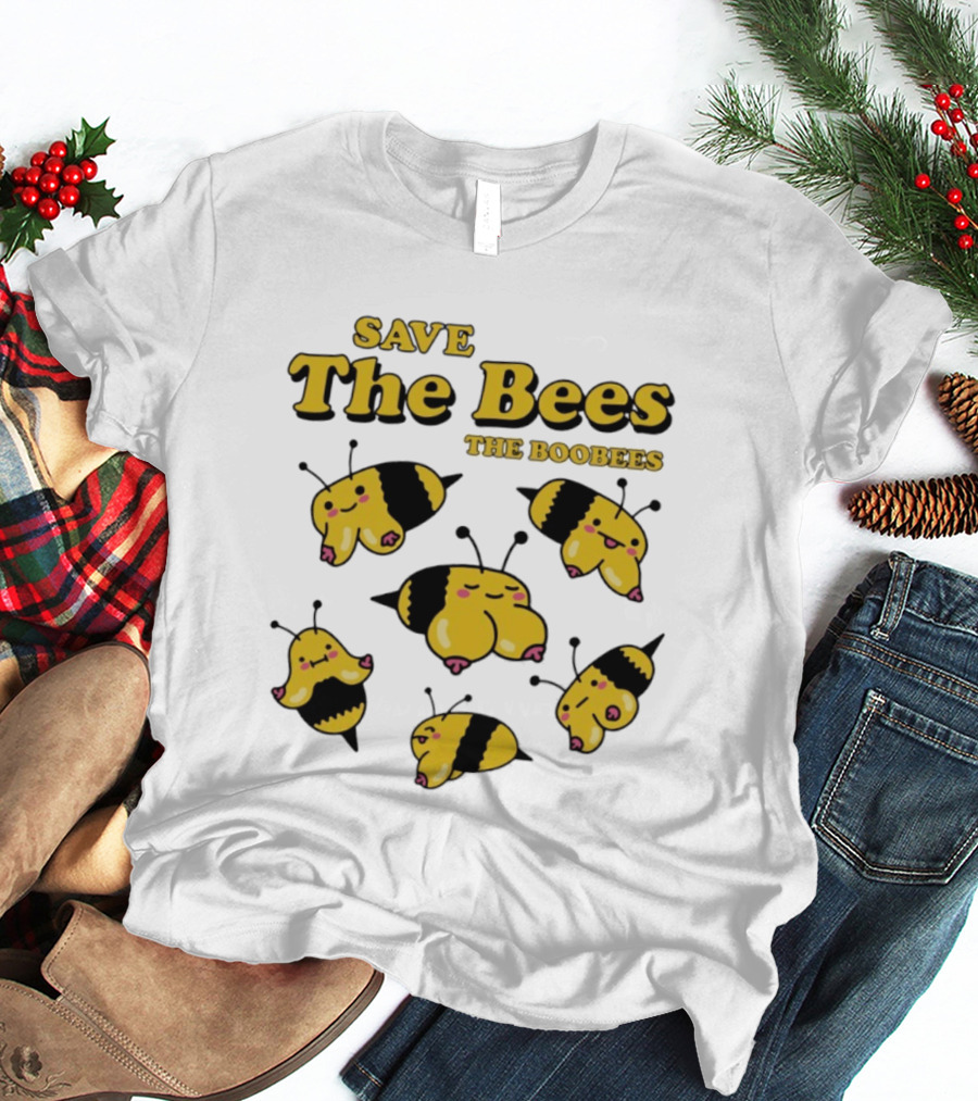 Save The Bees The Boobees Characters Fun T-Shirt