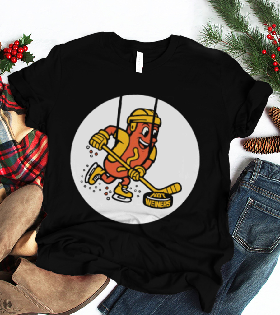 Providence Bruins Hot Dog Hockey Wieners Fun Sports T-Shirt