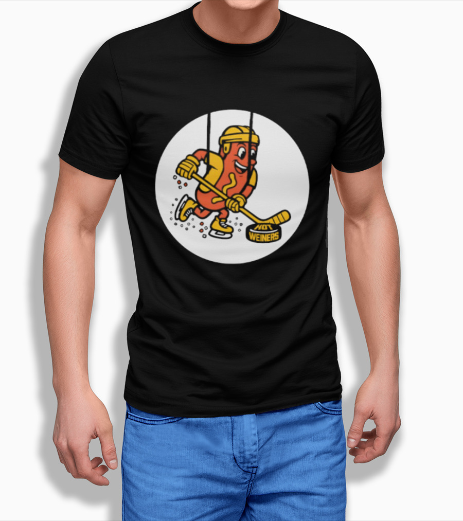 Providence Bruins Hot Dog Hockey Wieners Fun Sports T-Shirt