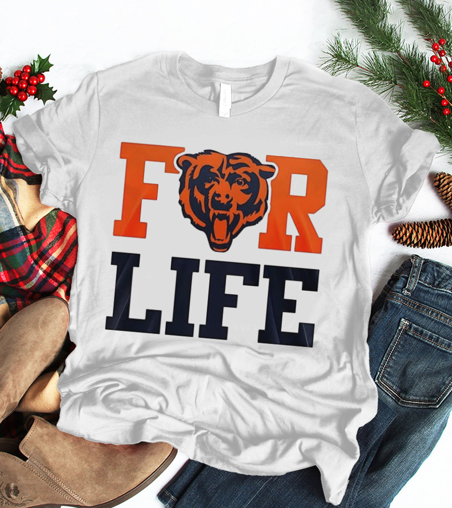 Chicago Bears I Bleed Blue And Orange For Life T-Shirt