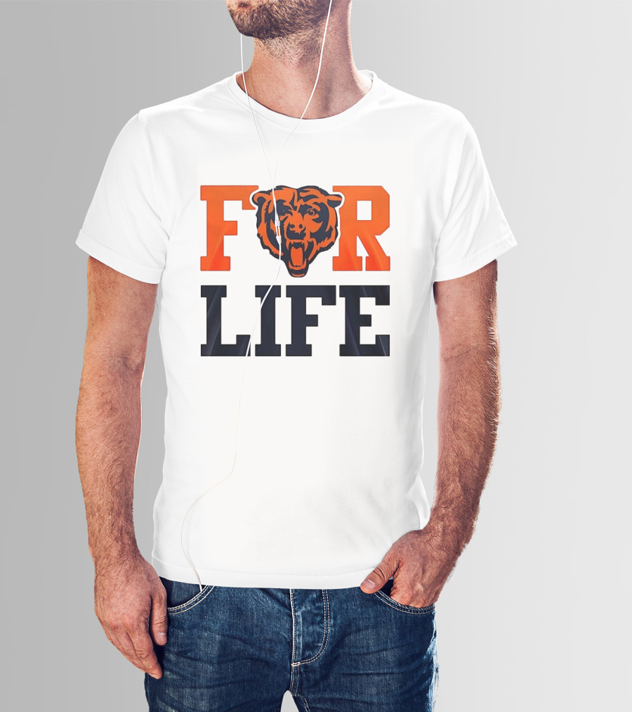 Chicago Bears I Bleed Blue And Orange For Life T-Shirt