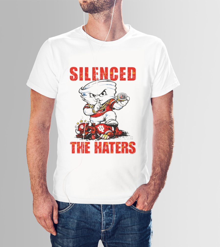 Miami Hurricanes Silenced The Haters Bold Cartoon T-Shirt