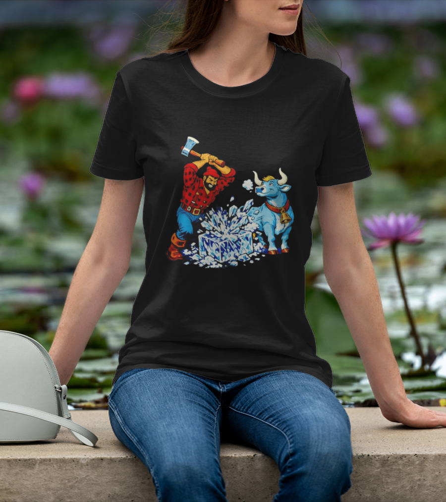 Paul Bunyan Anti Ice Minnesota Resist Fascists Political T-Shirt