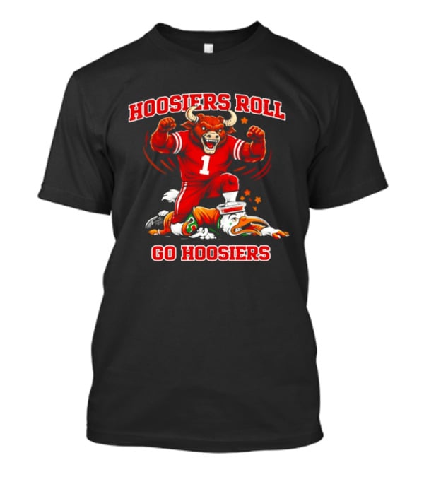 Hoosiers Roll Go Hoosiers Victory Over Miami Hurricanes T-Shirt