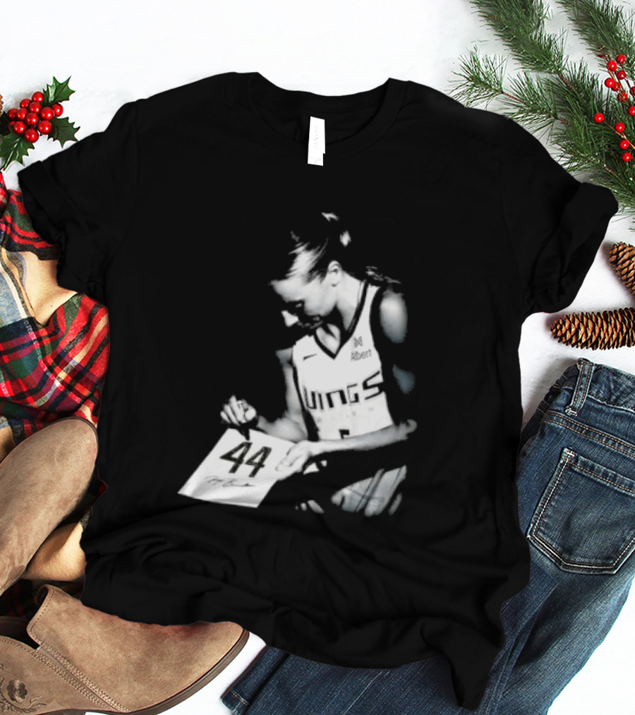 Paige Bueckers 44 Dallas Wings Basketball Women's Team Jersey T-Shirt