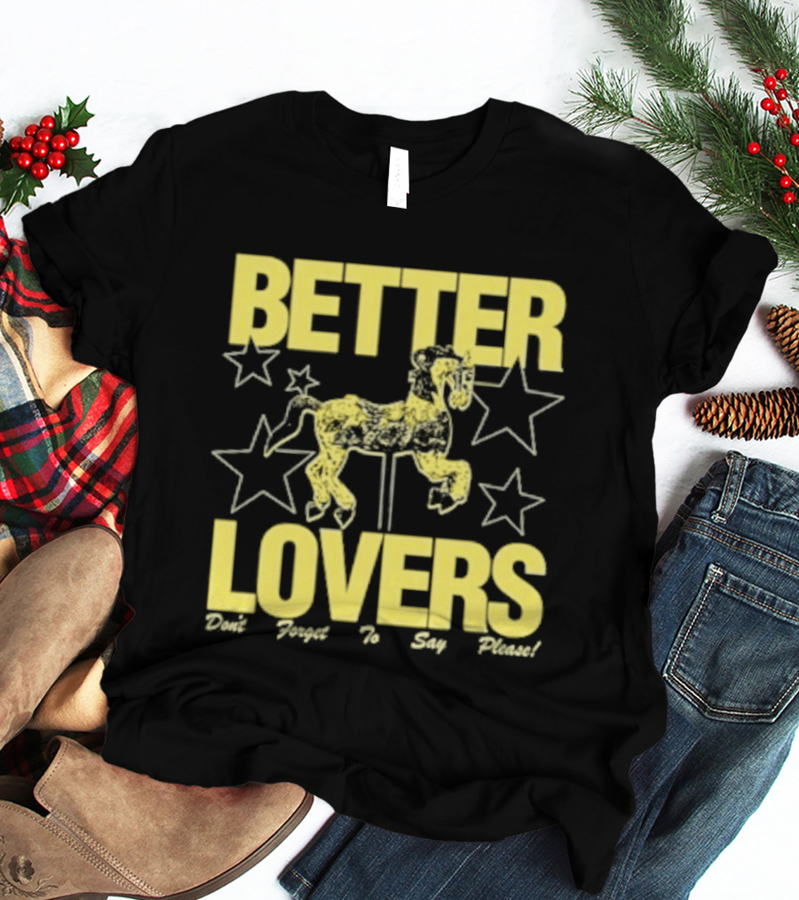 Better Lovers Say Please Stars Carousel T-Shirt