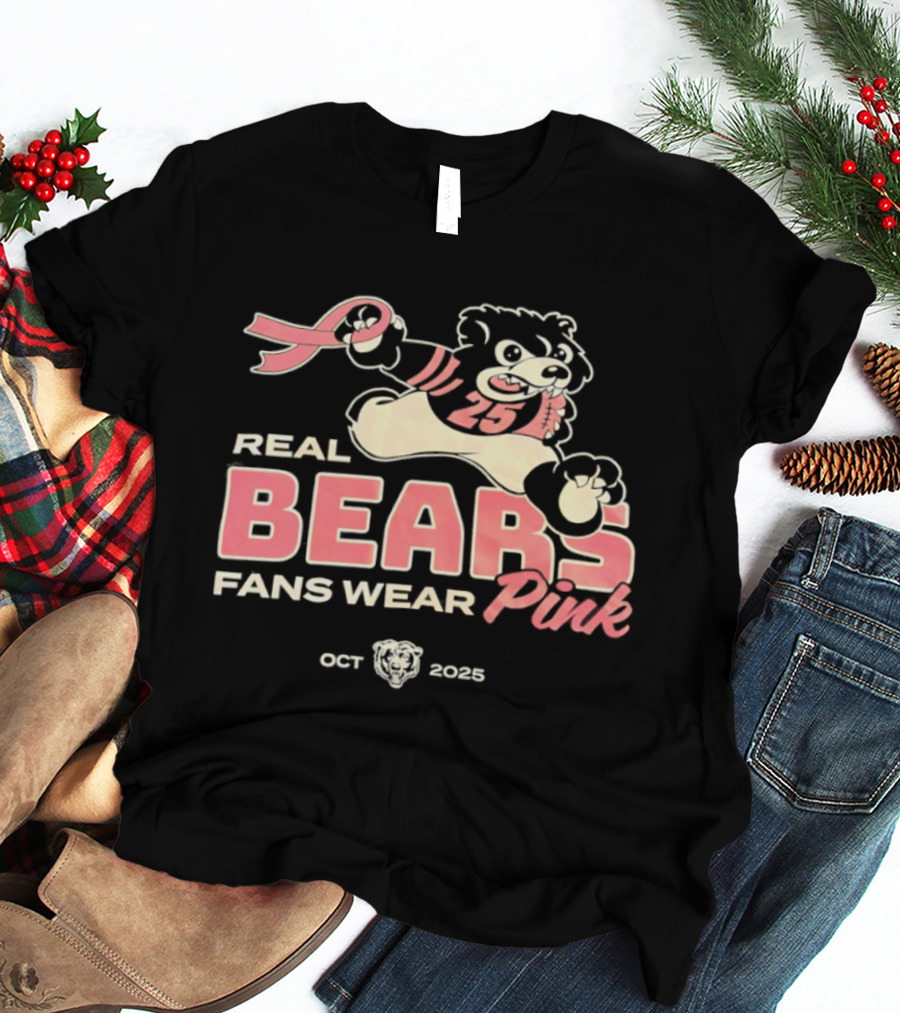 Real Bears Fans Wear Pink October 2025 T-Shirt