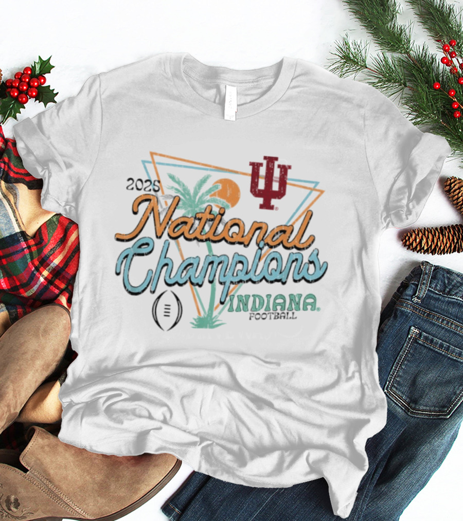 Indiana Hoosiers 2025 National Champions Football Pastel T-Shirt