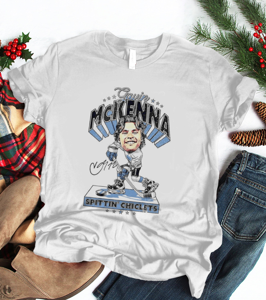 Spittin Gavin McKenna Penn State Nittany Lions NCAA Hockey Spittin Chiclets T-Shirt