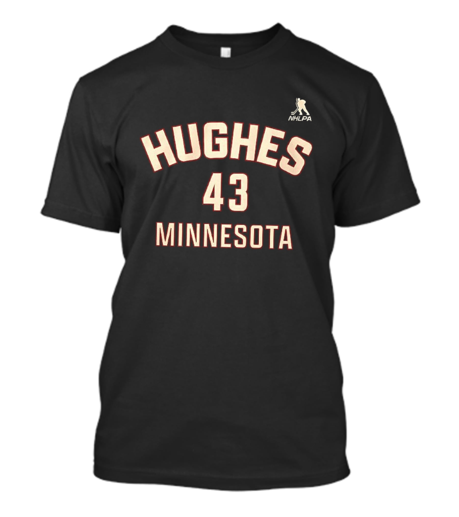Hughes 43 Minnesota NHLPA T-Shirt
