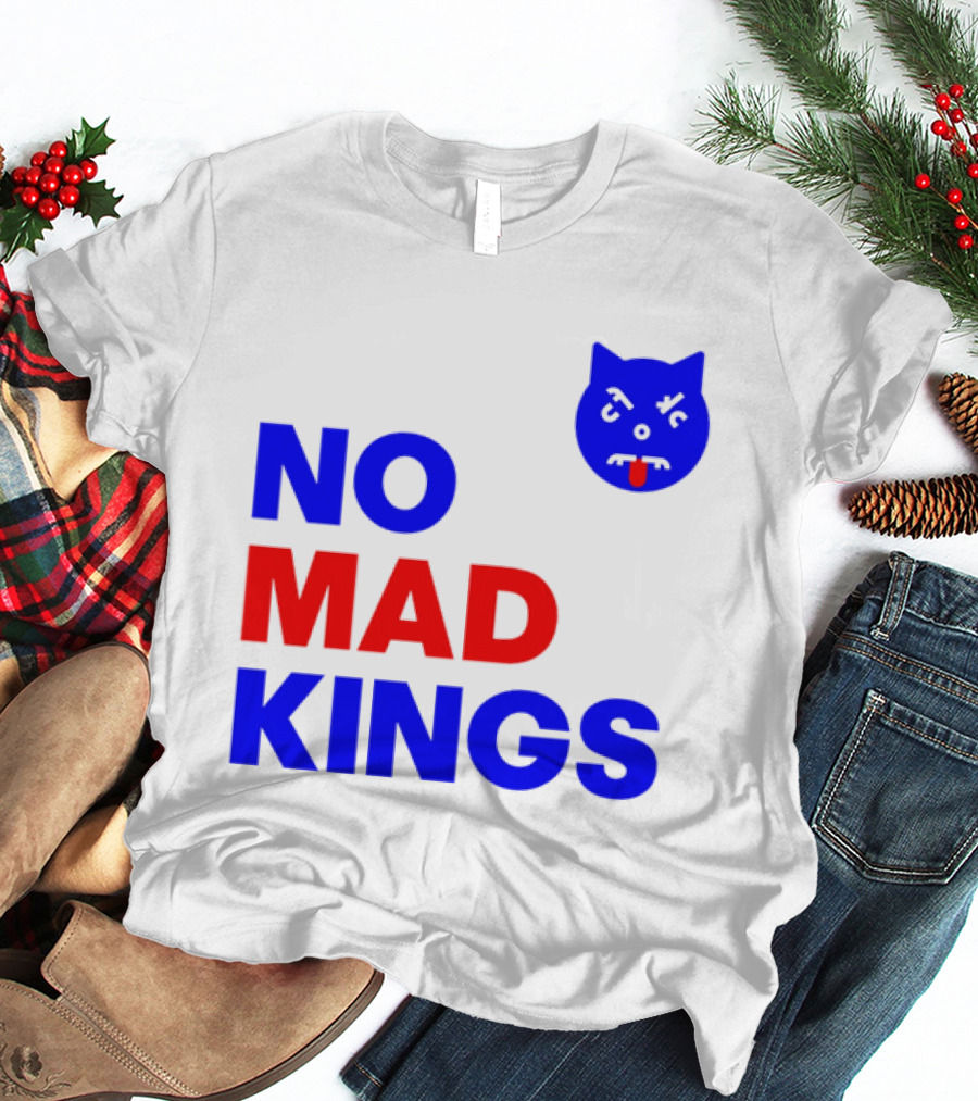 Nomad Kings Blue Red Cat Face T-Shirt