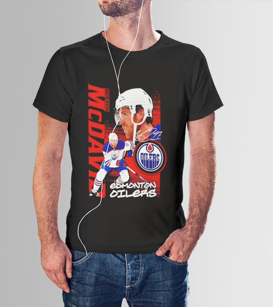 Edmonton Oilers McDavid 97 Hockey Star T-Shirt