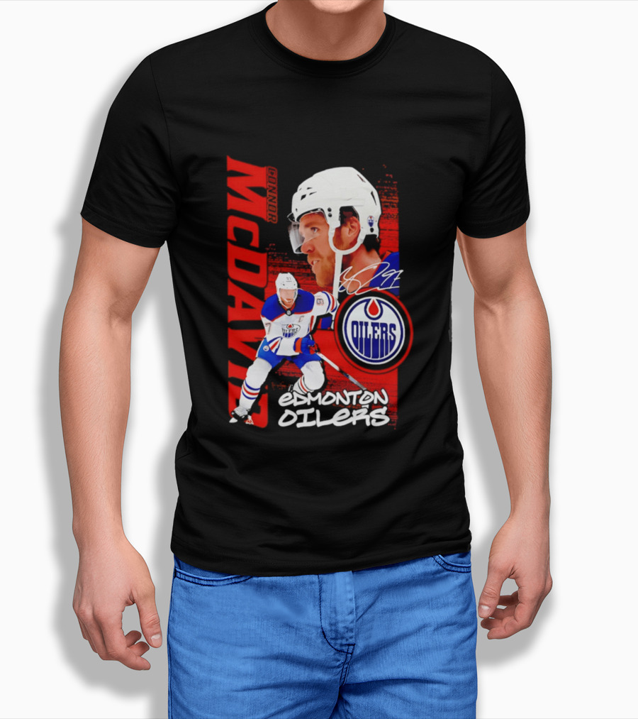 Edmonton Oilers McDavid 97 Hockey Star T-Shirt