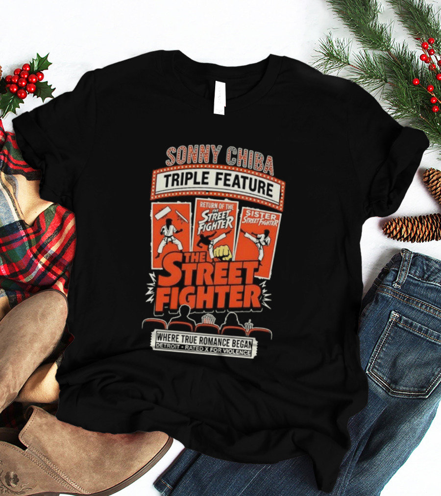 Sonny Chiba Triple Feature The Street Fighter Return Of The Sister Street Fighter T-Shirt