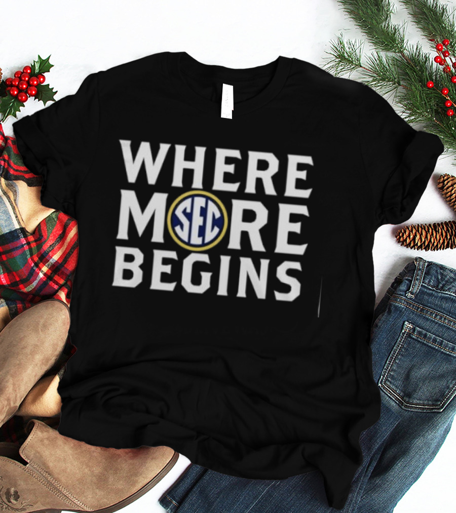 SEC Georgia Bulldogs Where More Begins T-Shirt